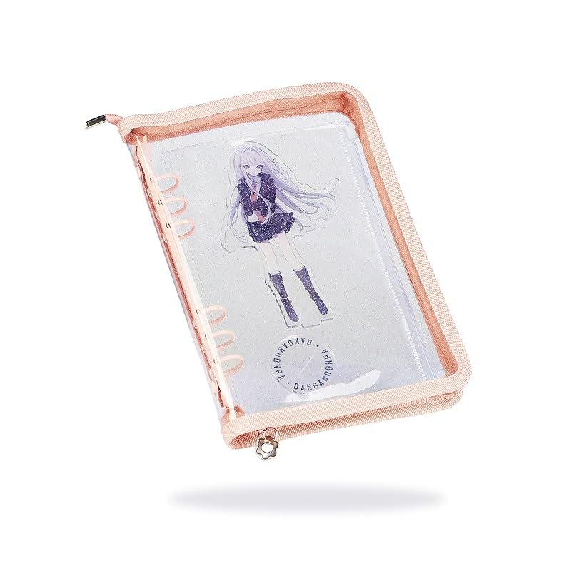 Axta Case Axta Storage File Acrylic Stand Binder A5 6 Holes 10 Pocket Refills Included Oshikatsu Goods Carry (orange)