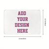 Soft Non Slip Absorbent Polyester Rug For Bathroom Kitchen Bedroom Doorway Personalized Foot Mat