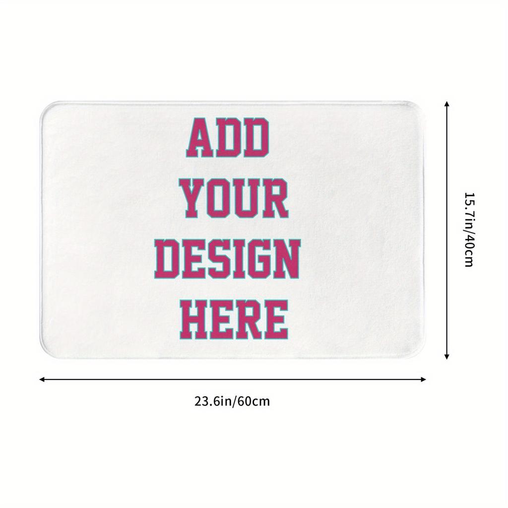 Soft Non Slip Absorbent Polyester Rug For Bathroom Kitchen Bedroom Doorway Personalized Foot Mat