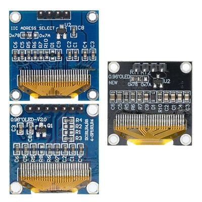 0,96-дюймовый последовательный белый OLED-дисплей IIC, модуль 128X64 I2C SSD1306 12864, плата ЖК-экрана GND VCC SCL SDA 0,96 дюйма для Arduino oled
