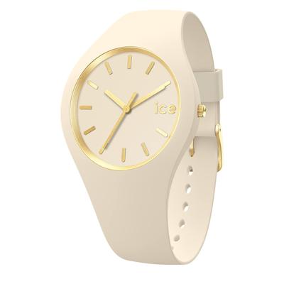 Авторизованные женские часы Ice-watch 019528 ICE glam матовый миндальный кожаный маленький