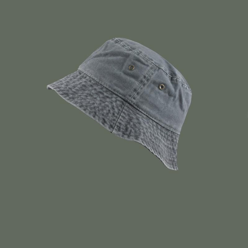 Ретро вываренная джинсовая панама для пары, модная, старая, с короткими полями, шляпа-ведро, дышащая, однотонная, тонкая, весна и лето