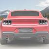 Car Tail Light Cover Taillight Decorative Stickers  For Ford Mustang 2024 Up Car Exterior Accessories, ABS Plastic
