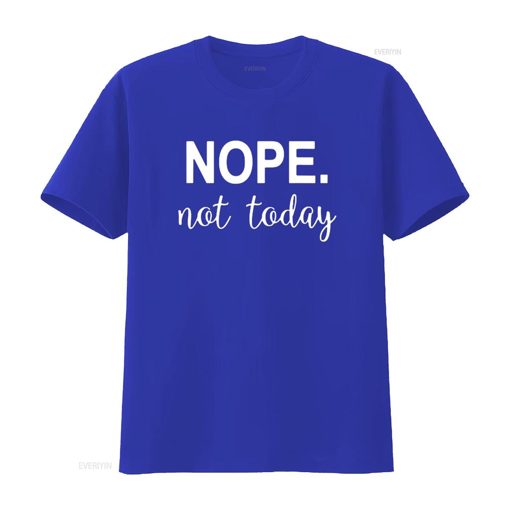 Womens Nope Not Today T Shirt Black Small vintage Washed Soft Versatile designer clothes graphic streetwear homme Unisex