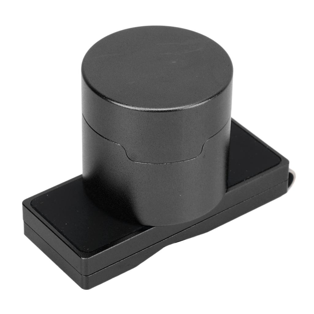 Magnetic Billiard Chalk Holder Aluminium Alloy Round Snooker Cue Chalk Box with Fixed Clip Portable