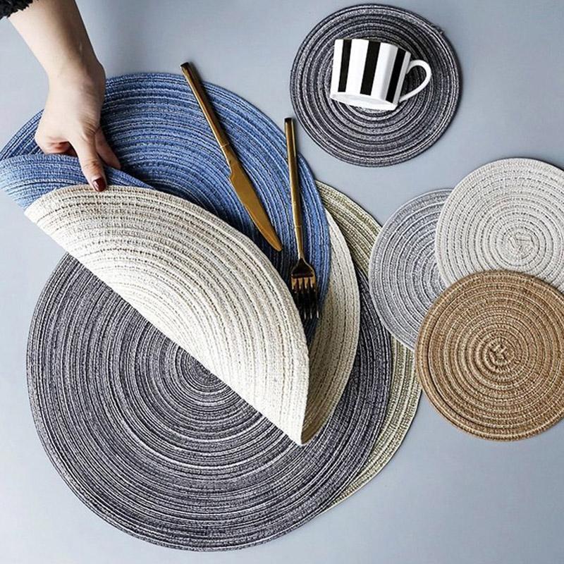 1 шт круглый термостойкий противоскользящий коврик нескользящий кухонный стол украшение обеденный стол коврик