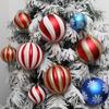 10/12/15cm Painted Christmas Balls Pendant Colorful Christmas Tree Decorations  Party Favors