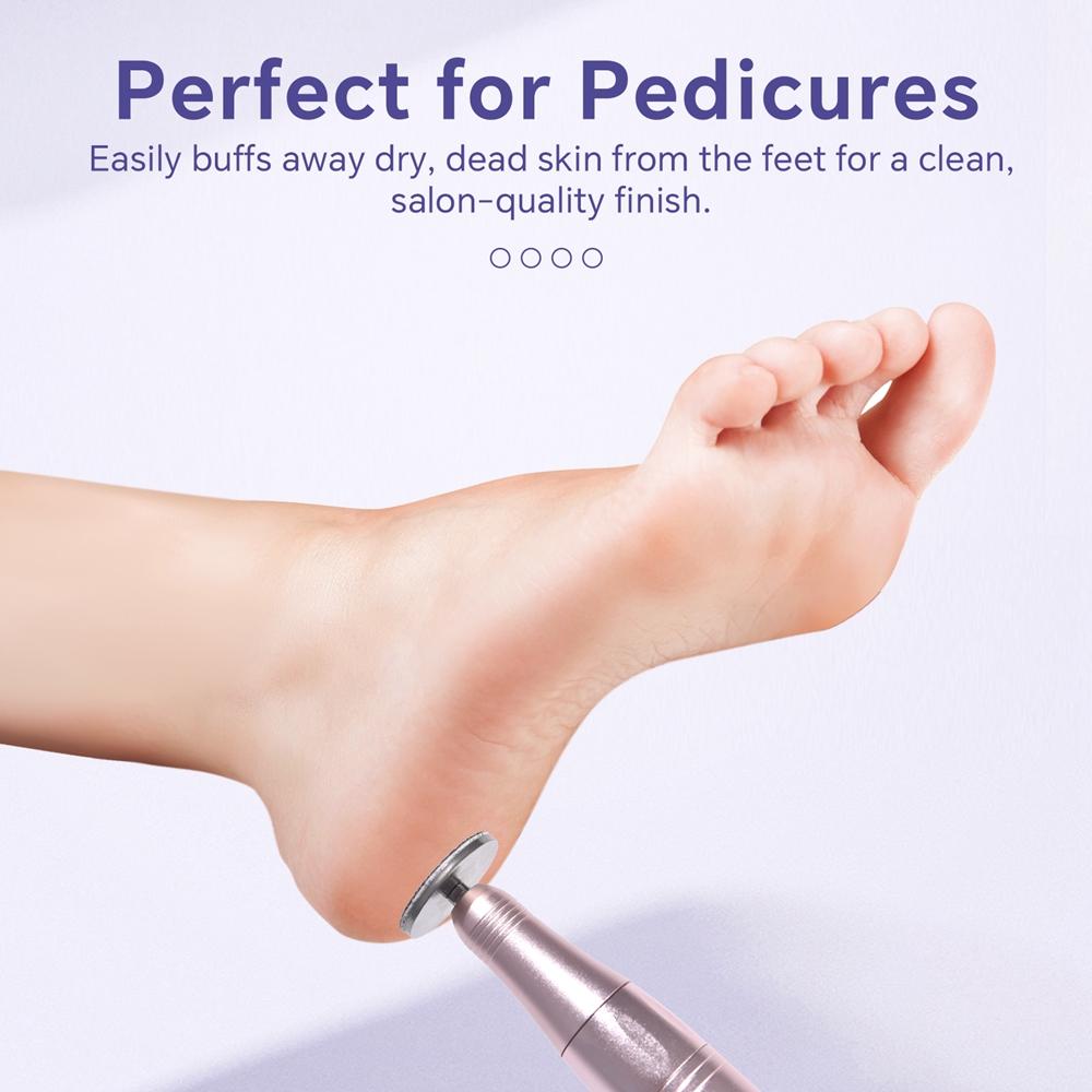 Набор сменной наждачной бумаги для удаления ороговевшей кожи для маникюра и педикюра с металлическим диском, насадка для ногтевой дрели, средство для удаления мозолей, аксессуары для ухода за ногами