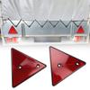 Red Rear Reflectors Triangle Reflective for Gate Posts Safety Reflectors Screw Fit For Trailer Motorcycle Caravan Dropship New