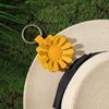 Flower Magnetic Hat Clip Hands-Free Bag Backpack Handbag Luggage Hanging Faux Leather Cap Holder Vacation Traveling Essentials
