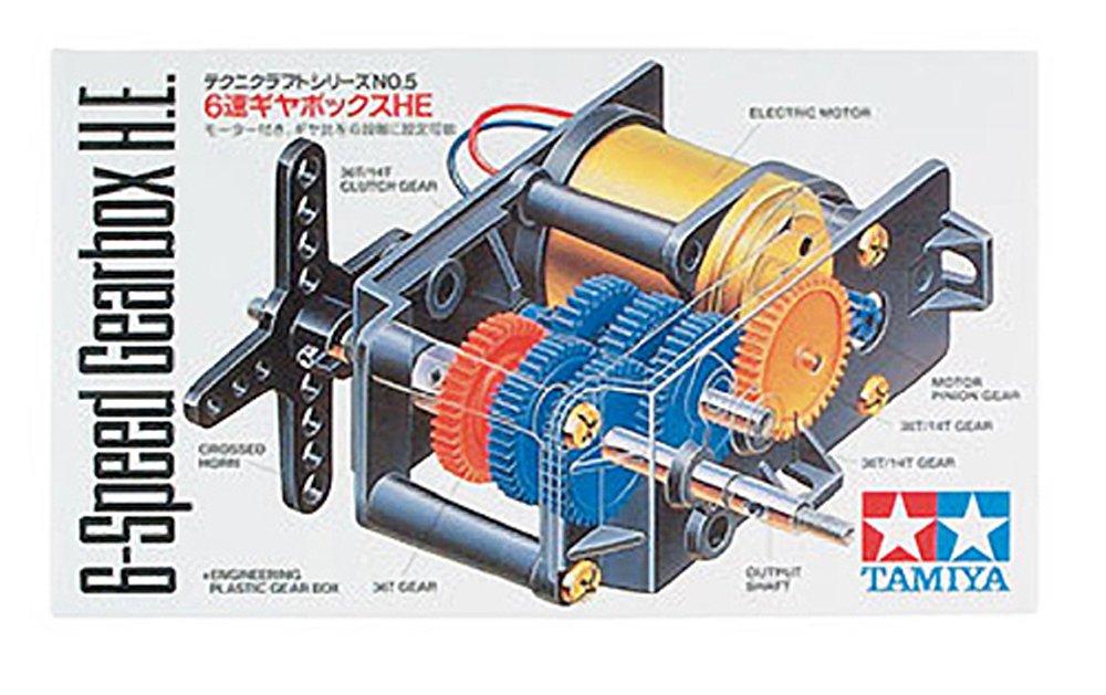 Tamiya Technicraft Series Gearbox HE 72005 No.5 6-Speed