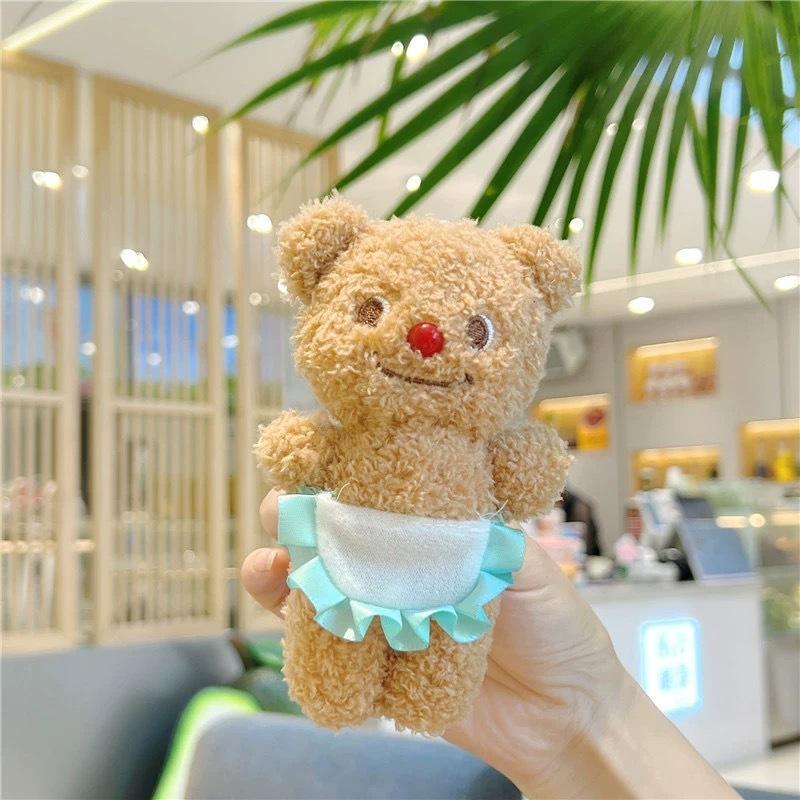 Подвеска-игрушка Медведь из масла 12 см Плюшевая игрушка Медведь из масла Брелок Плюшевая кукла для рюкзака Мягкие животные Брелок для ключей автомобиля