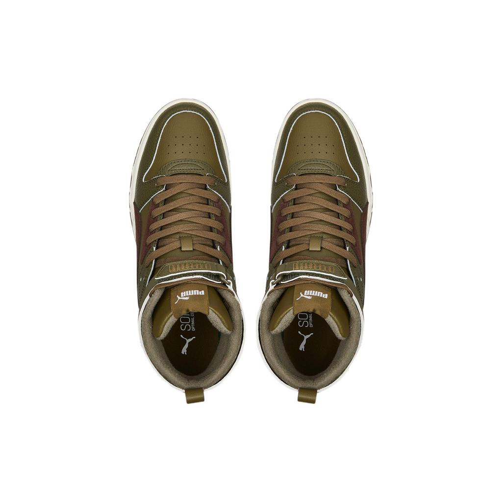 Puma Rbd Game Повседневные высокие кроссовки Мужские кроссовки Оливково-зеленый 387604-01