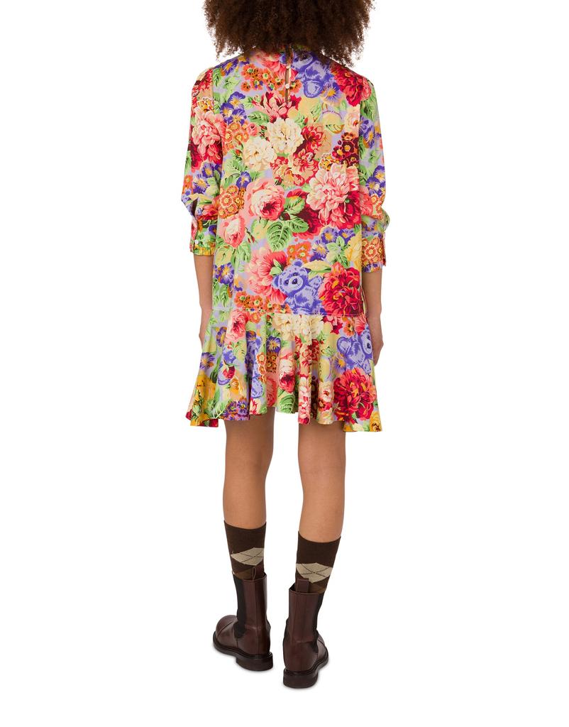 Moschino Rose & Peony Cotton Poplin Dress