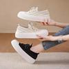 Women's Shoes Spring and Summer New Mesh Breathable Mesh Shoes with Skirt Versatile Casual Biscuit Canvas Skate Shoes