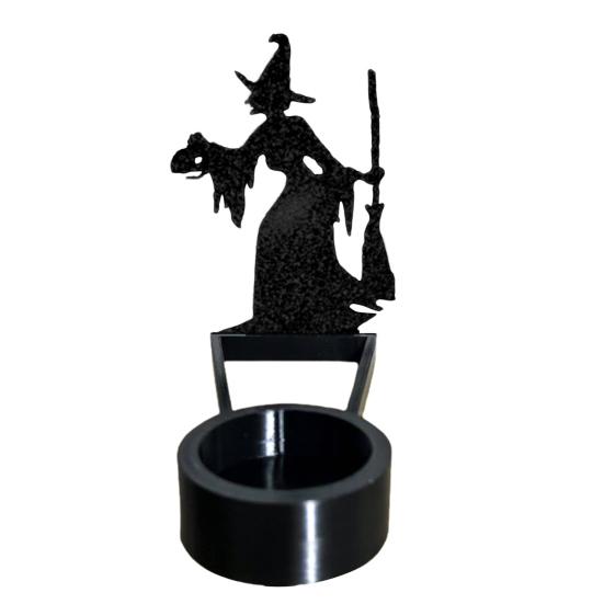 Хэллоуин Подсвечник-тень Жуткий Мрачный Жнец Тыква Летучая мышь Ведьма Призрак Тень Подставка для чайной свечи Подсвечник Настольное украшение