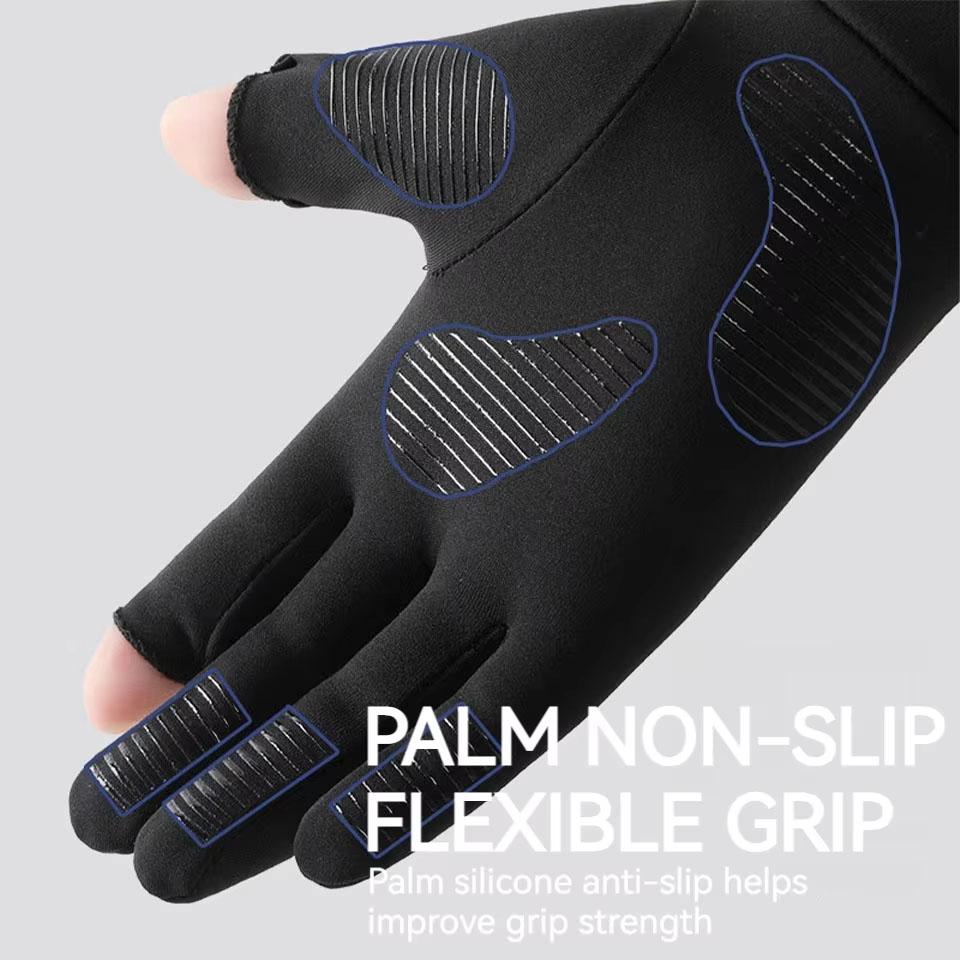 Winter Cycling Gloves Flip Fingers Touch Screen Windproof And Anti-slip Outdoor Ride A Bike Running Warm Sports Gloves