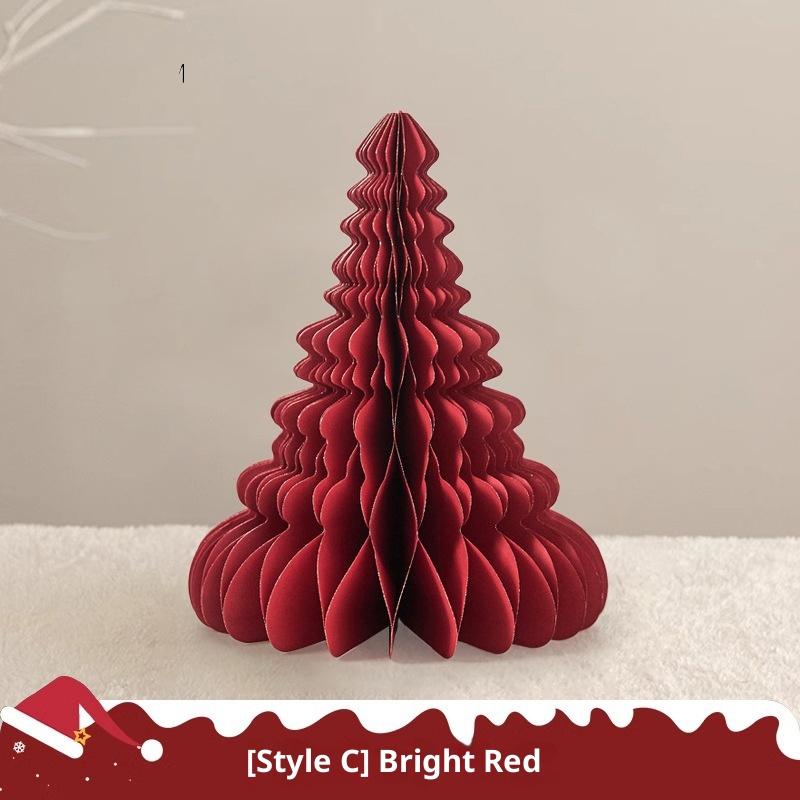 Большое елочное украшение 3D сотовый шар складная бумажная елка Navidad украшения настольный подвесной рождественский декор