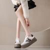 Белые туфли на платформе увеличивают рост маленьких белых туфель женские 2025 весна и лето новая маленькая корейская версия повседневные универсальные кеды