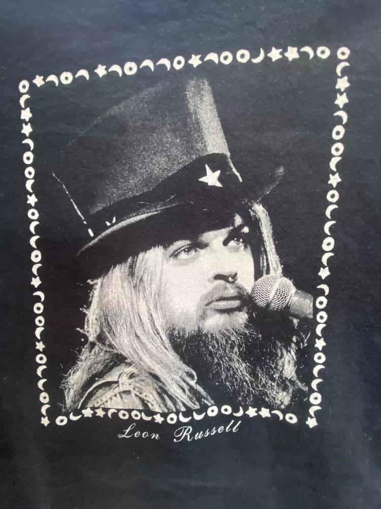 Хлопковая рубашка Leon Russell Классическая черная Унисекс S-2345XL Унисекс Футболка