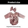 Infant Girl Photoshoots Romper with Large Back Bowknot and Matching Headwear Set Newborns Photography Jumpsuit