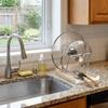 Plastic Pot Lid Storage Rack Draining Pot Cover Holder Durable Kitchen Storage Rack  Pantry