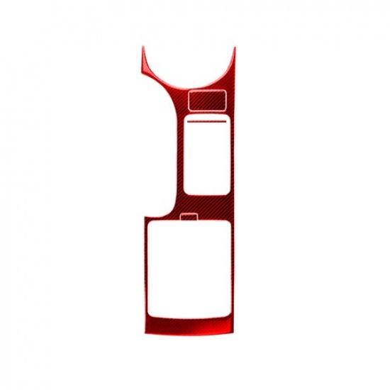 4Pcs For Nissan 350Z 2006-2009 Red Carbon Fiber Central Console Panel Cover Trim