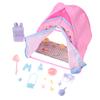 1/12 Dollhouse Simulated Tent Camping Kit Dollhouse Outdoor Picnic Camping Decoration Micro Scene Po Props Pretend Play Toys