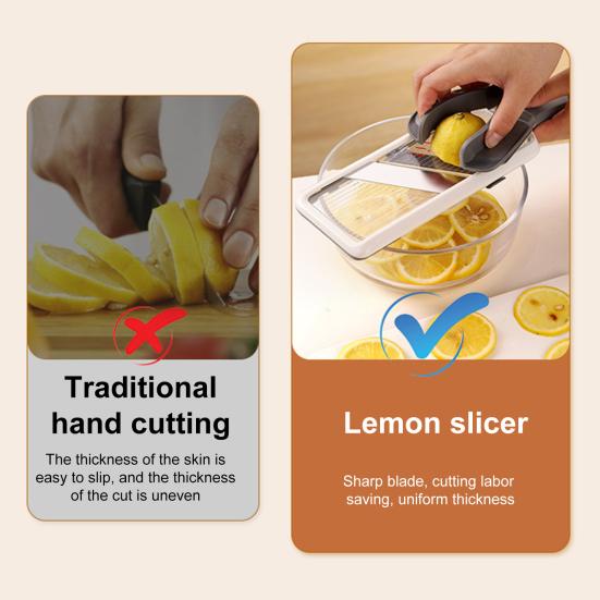 Handheld Mandoline Slicer Adjustable Blade Food Slicer Time-saving Veggie Chopper Cheese Grater