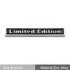 Limited Edition Logo Metal Car Trunk Emblem Sticker for 4HGIEW A3 A4 A5 A6 A7 TT S3 S4 S6 Q3 Q5 Q7 Q8 Auto Badge Decoration
