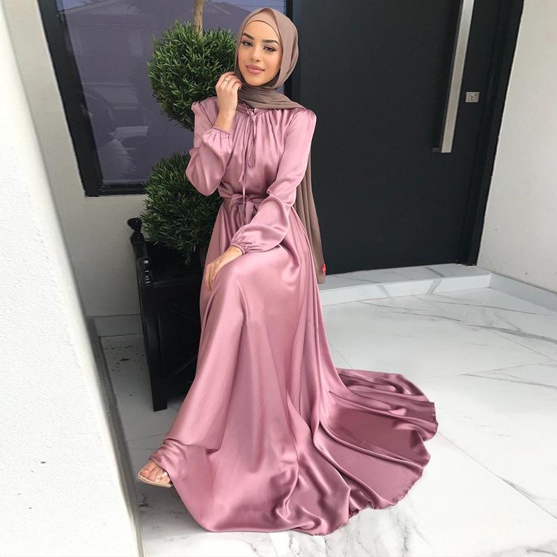Dubai Turkey Arab Elegant Chiffon Kimono For Women Muslim Solid Color 3 Layers Open Islamic Clothing Muslim Dresses Abaya