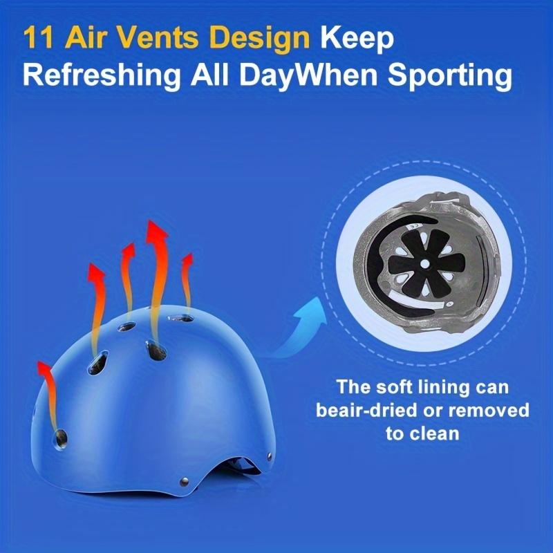 Детский спортивный защитный комплект для катания на роликовых коньках из 7 предметов, детский шлем, наколенники для скейтборда, очень подходит для катания на роликовых коньках и самокатах