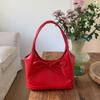 Christmas Retro Bow Commuter Versatile Handbag New Year Red Women's Autumn and Winter Large-capacity Single-shoulder Armpit Bag