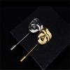 Personality Sweater 3D Smile Gold Color Men's Face Decoration Mask Brooches Pin Jewelry Lapel Pin