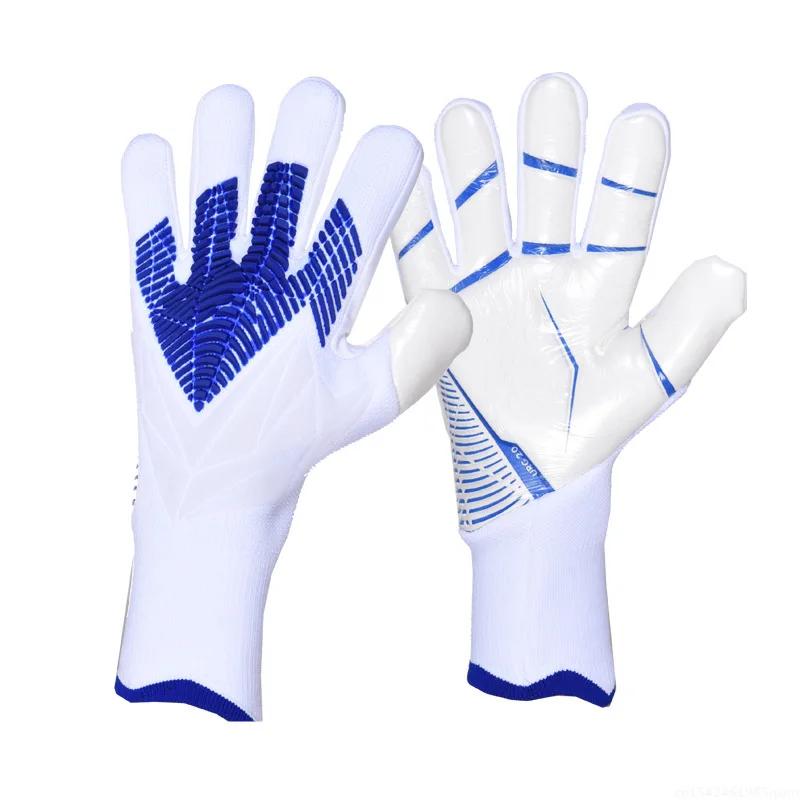Adults Kids Goalkeeper Gloves Goalie Gloves Thicken Latex Football Soccer Anti-slip Protection Soccer Children Goalie Gloves