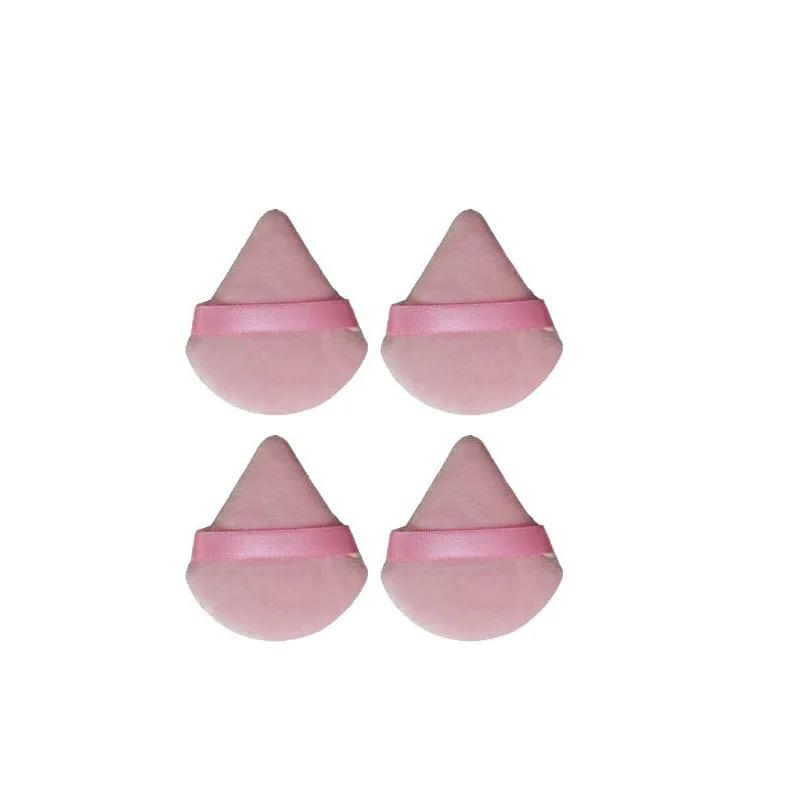 2/4/6/10Pcs Mini Triangle Powder Puff Face Makeup Sponge Cosmetics Soft Cotton Face Washable Velvet Makeup Puff Tools