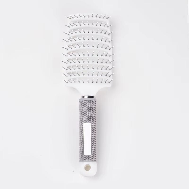Factory Curved Vent Brush Curly Bristle Nylon Brush Wet and Dry Detangling Massage Hair Comb