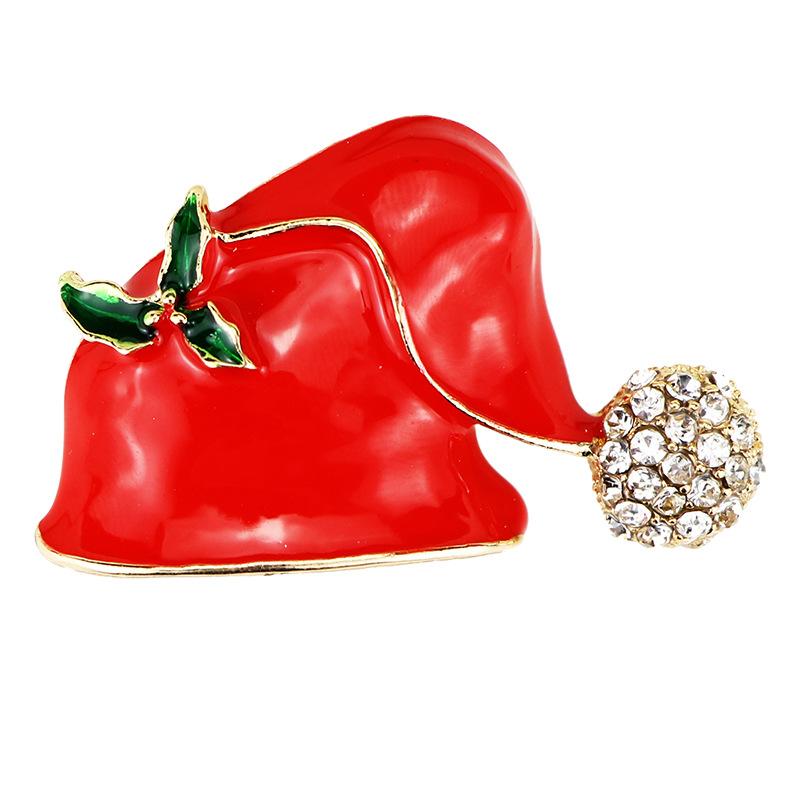 Рождественский набор брошей Санта Снеговик Елка Популярный в Европе и США | Праздничные значки на лацкан для украшения рождественского свитера Мужские Женские Аксессуары для тела