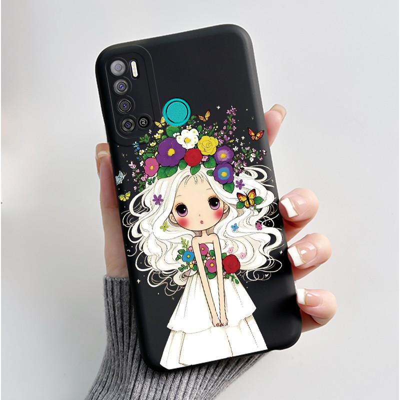 Защитный противоударный мягкий чехол для телефона Tecno LC7/Pouvoir 4/Pouvoir 4 Pro/LC8/Spark Power 2 Черный чехол Уникальный дизайн Обложка