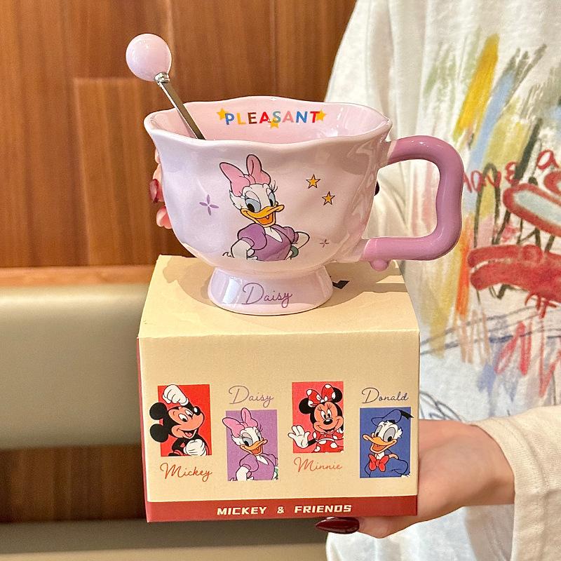 Genuine High-value Children's Water Cup Cute Ceramic Mug Dormitory Office Coffee Mug for Girl's Birthday Gift