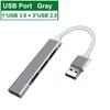 Разветвитель для передачи данных 4-портовая док-станция Type-C USB C HUB USB 3.0 расширитель