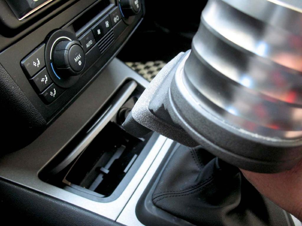 ALCABO Drink & Pocket Holder, Black with Ring Cup (AL-074BS) for BMW 1 Series (E87) Right-Hand Drive