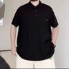 Трендовая мужская рубашка-поло большого размера, влагоотводящая, мягкая, высококачественная, дышащая, свободного кроя, устойчивая к сминанию, повседневная, спортивная, с коротким рукавом, с воротником
