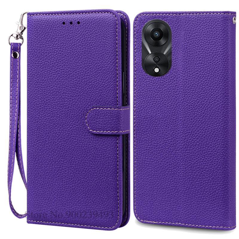 For OPPO A78 5G Case Soft Silicone Leather Wallet Case For OPPO A58 5G A 78 Phone Case For OPPO A78 5G Cover Coque Fundas Etui