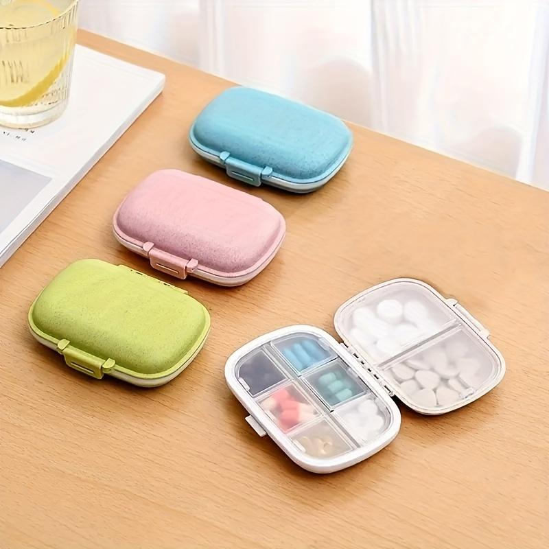 3 шт., герметичная коробка для таблеток с 8 отделениями, пластиковая влагостойкая коробка для таблеток, разделенная портативная коробка для хранения лекарств для путешествий