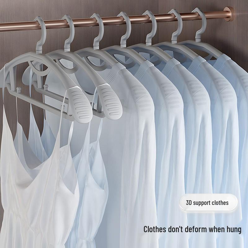 Extra Thick Non-Slip Wide Shoulder Hanger for Adult & Student Clothes, Non-Marking Plastic Design