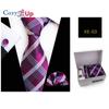 Cozy Up Ties for Men Set with Pocket Square Cufflink and Tie Clip | Necktie Handkerchief In Gift Box for Wedding