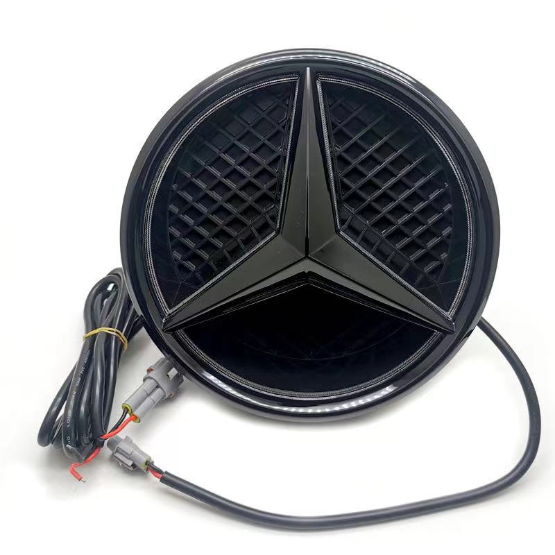 Значок решетки автомобиля, 3D Передняя эмблема Светодиодные фонари Для Mercedes Benz W205 W212 W213 W204 ML W166 CLA C117 W176 W177 E GLA GLC GLE