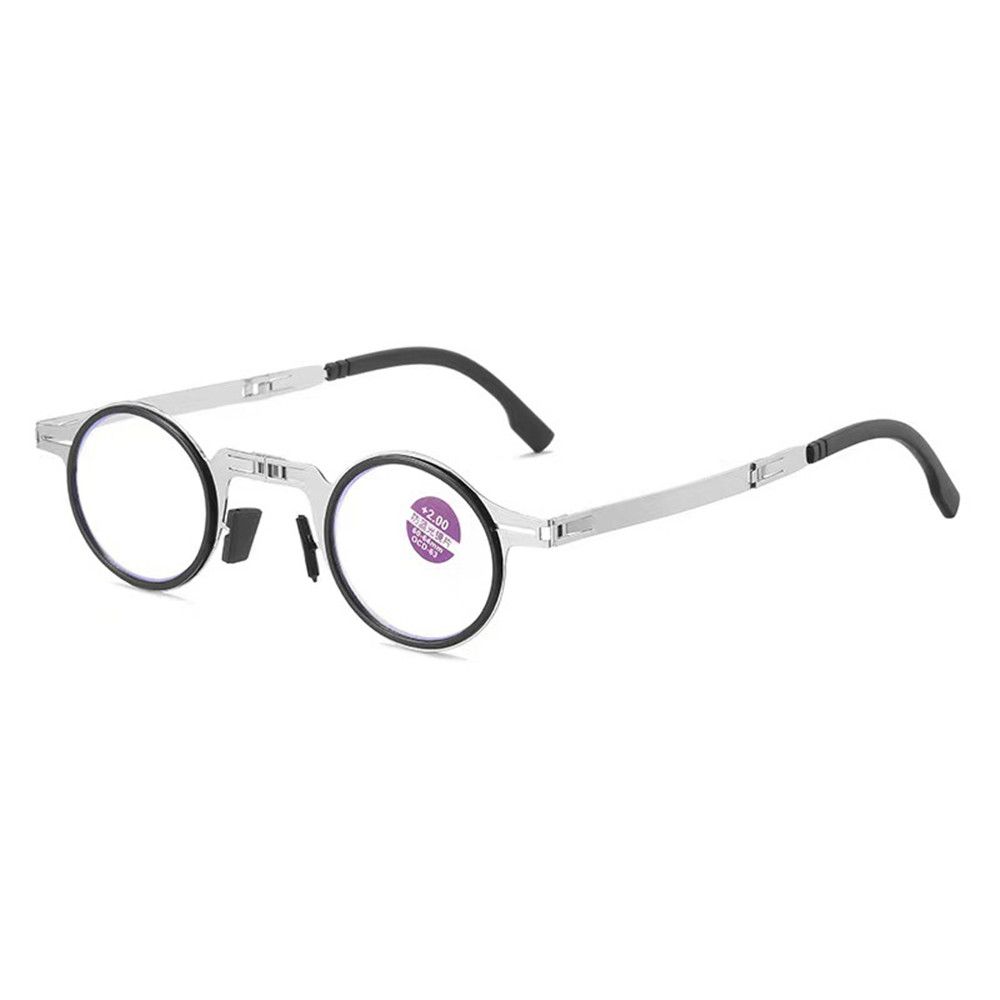 Удобная защита глаз с футляром Портативная ультралегкая оправа Очки для чтения Очки с защитой от синего света