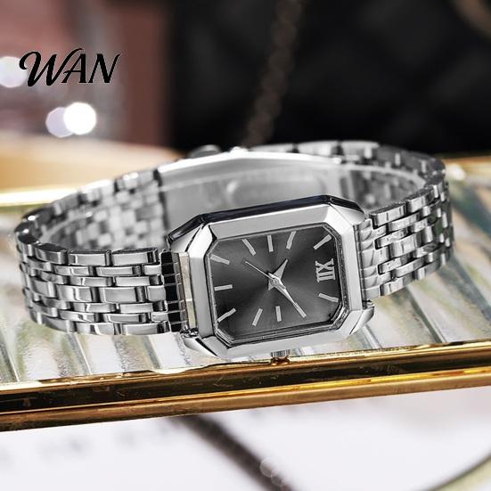 Lightweight Steel Strap Watch Ladies Light Luxury Style Square Dial Gold Plated for Women Embellishment Office Party Date Night Clean Design